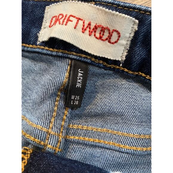 DRIFTWOOD by Free People Jackie Embroidered Jeans Size W25/L28 - Picture 5 of 8